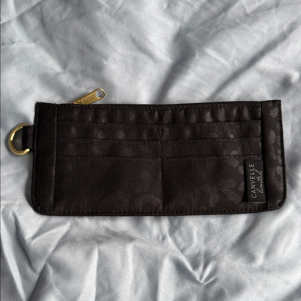 Canvelle black leopard original wallet